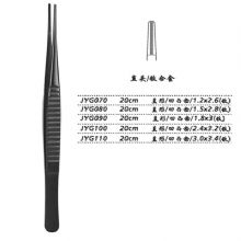 金鐘組織鑷JYG070 20cm 直形 凹凸齒 1.2×2.6（鈦）