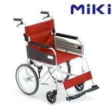 MIKI三貴手動輪椅車MPTC-46JL 紅色 S-2重量11.5公斤，小型便攜，免充氣實心胎 老人輪椅車