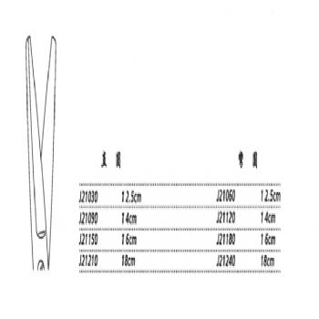 金鐘手術剪J21240 18cm 彎圓