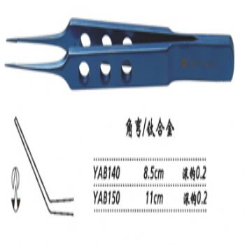 金鐘縫線結(jié)扎鑷YAB150 11cm 角彎 鉤深0.2（鈦）