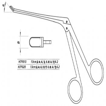 金鐘鼻咬切鉗H7F020 13cm 蓋板式 上彎45° 長圓頭 寬4.2