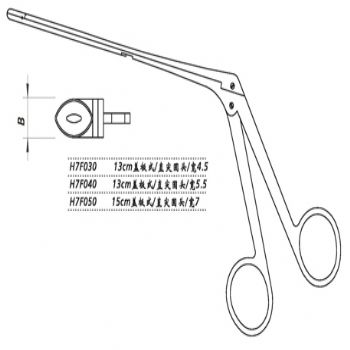 金鐘鼻咬切鉗H7F040 13cm 蓋板式 直尖圓頭 寬5.5