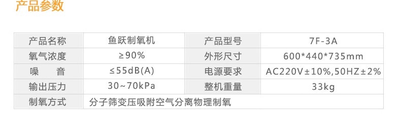 魚躍制氧機(jī) 魚躍7F-3A