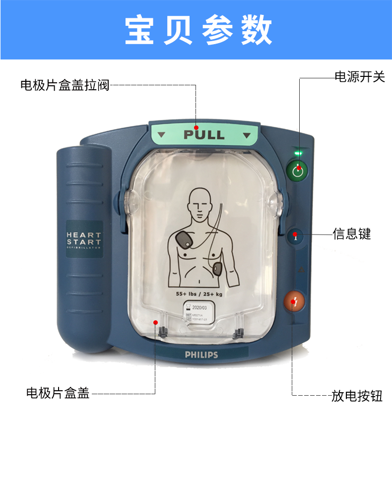 飛利浦自動(dòng)體外除顫器HS1 