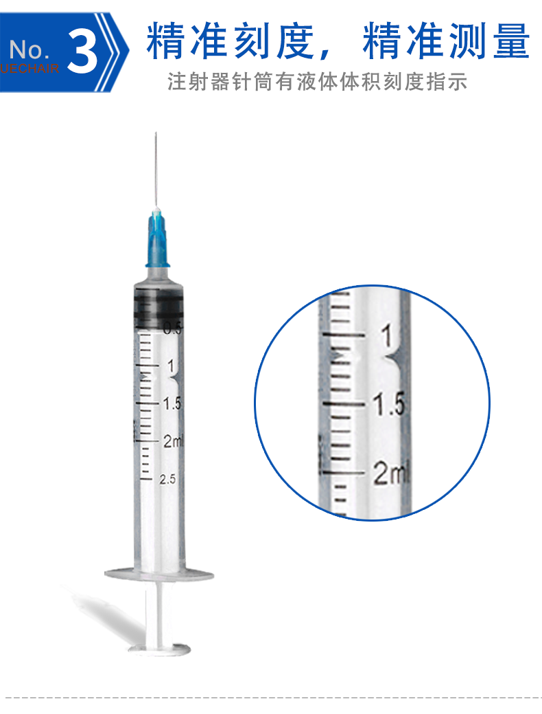 一次性使用無菌注射器 2ml 帶針